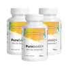 Answers Wellness PureBiotic+ bottles — natural gut health supplement with probiotics and prebiotics