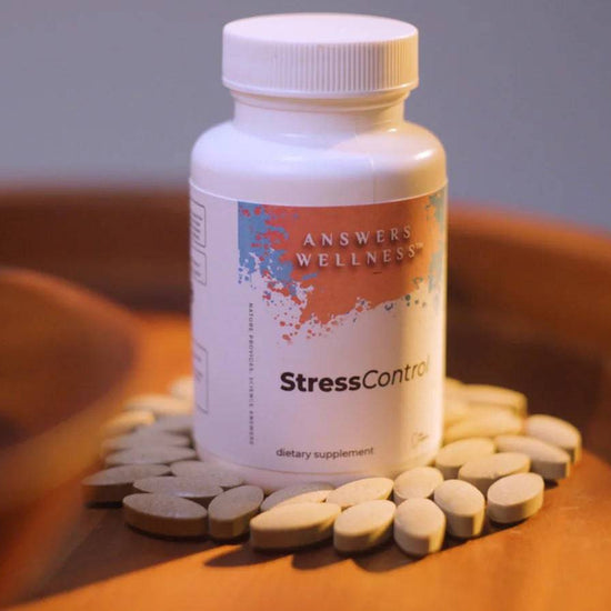 StressControl by Answers Wellness: Natural stress relief supplement, lower cortisol to reduce stress. Certified GMP and COA.